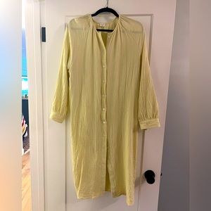 Wilfred free button up midi dress